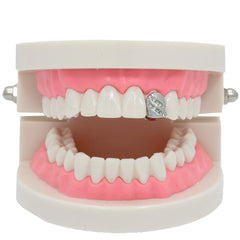 SILVER GRILLZ SINGLE 2LINE SIDE