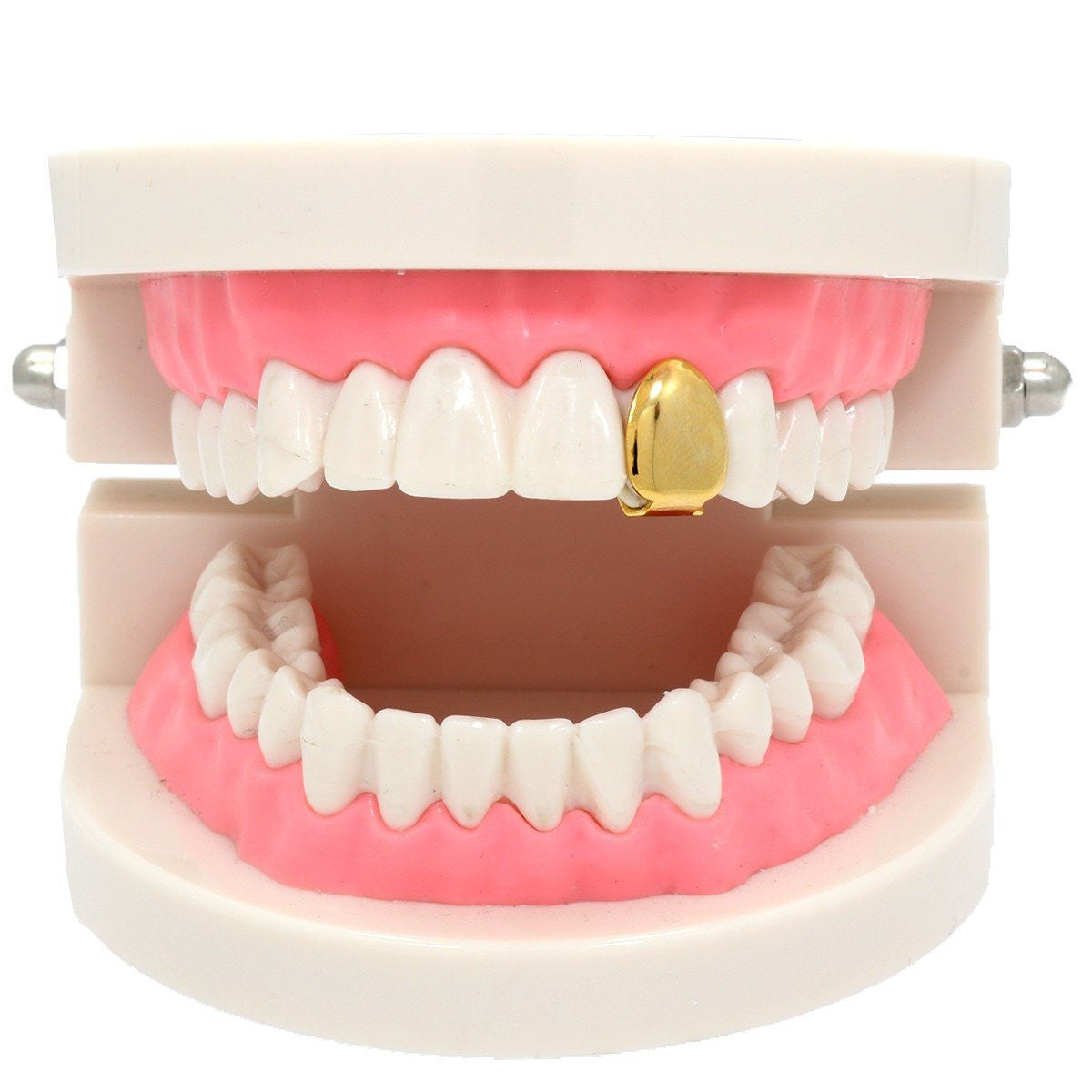 GOLD PLAIN SINGLE TOOTH GRILLZ