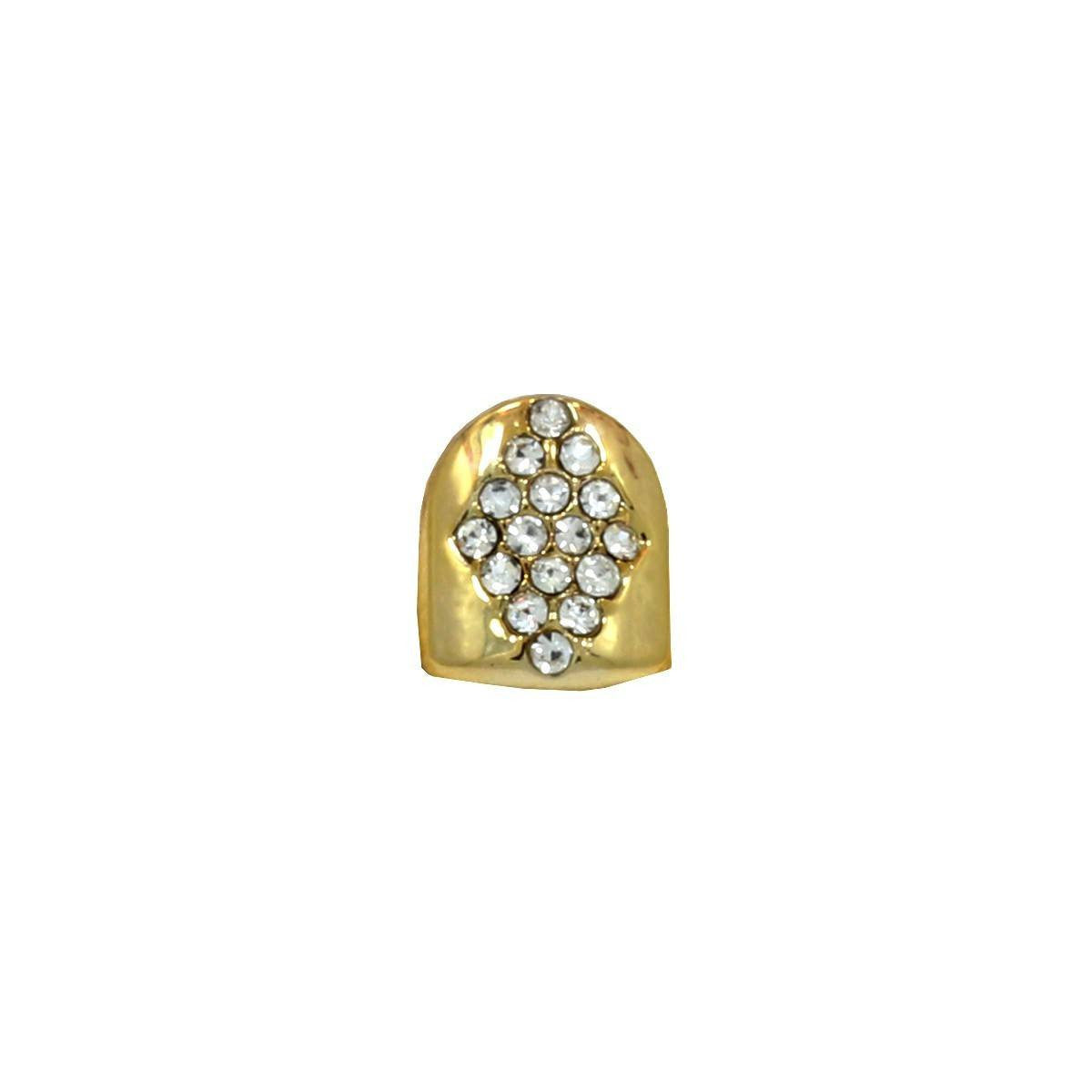 GOLD GRILLZ SINGLE DIAMOND