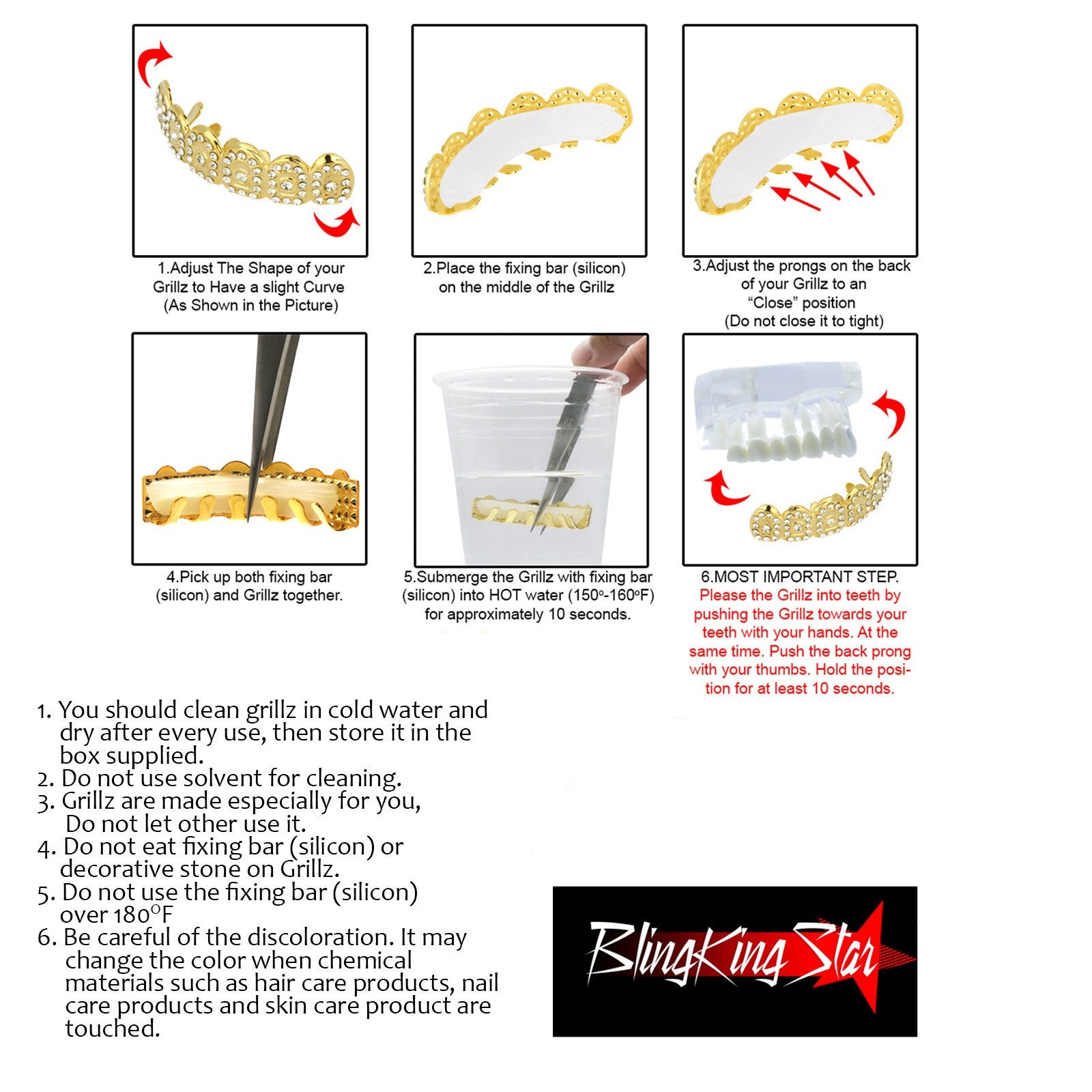 SILVER TOP GRILLZ 3 ROW PINK