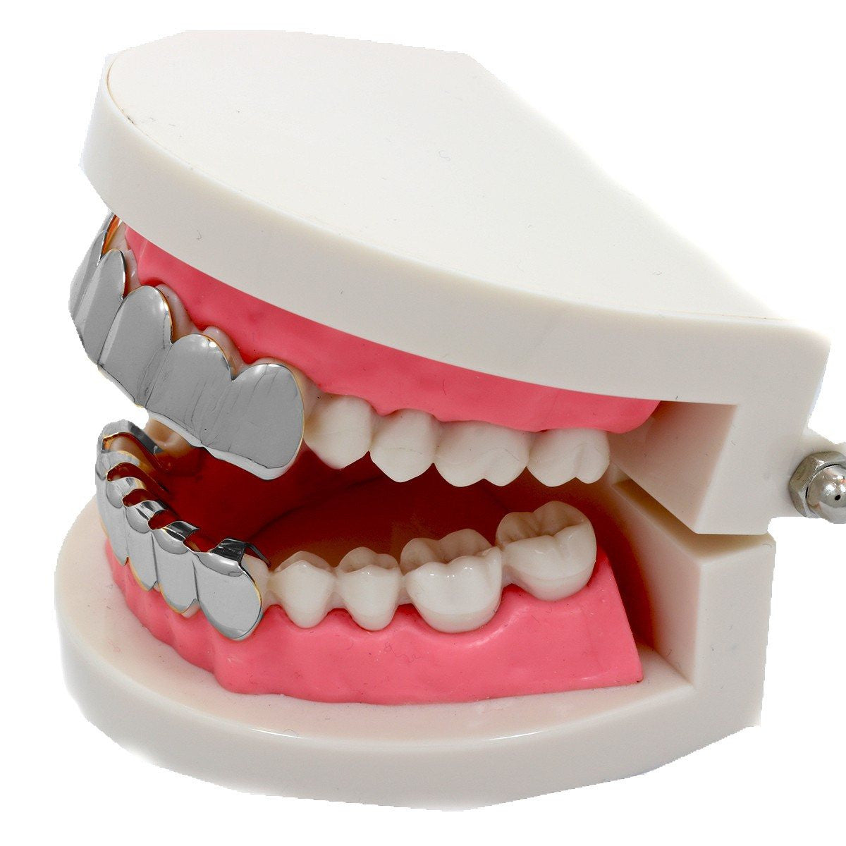 GRILLZ SET SILVER PLAIN KINGSTAR