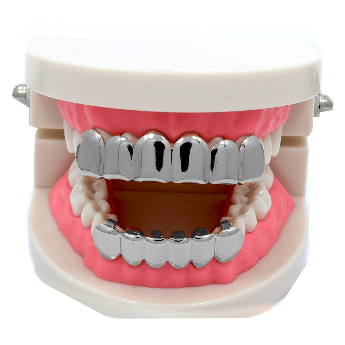 GRILLZ SET SILVER PLAIN KINGSTAR