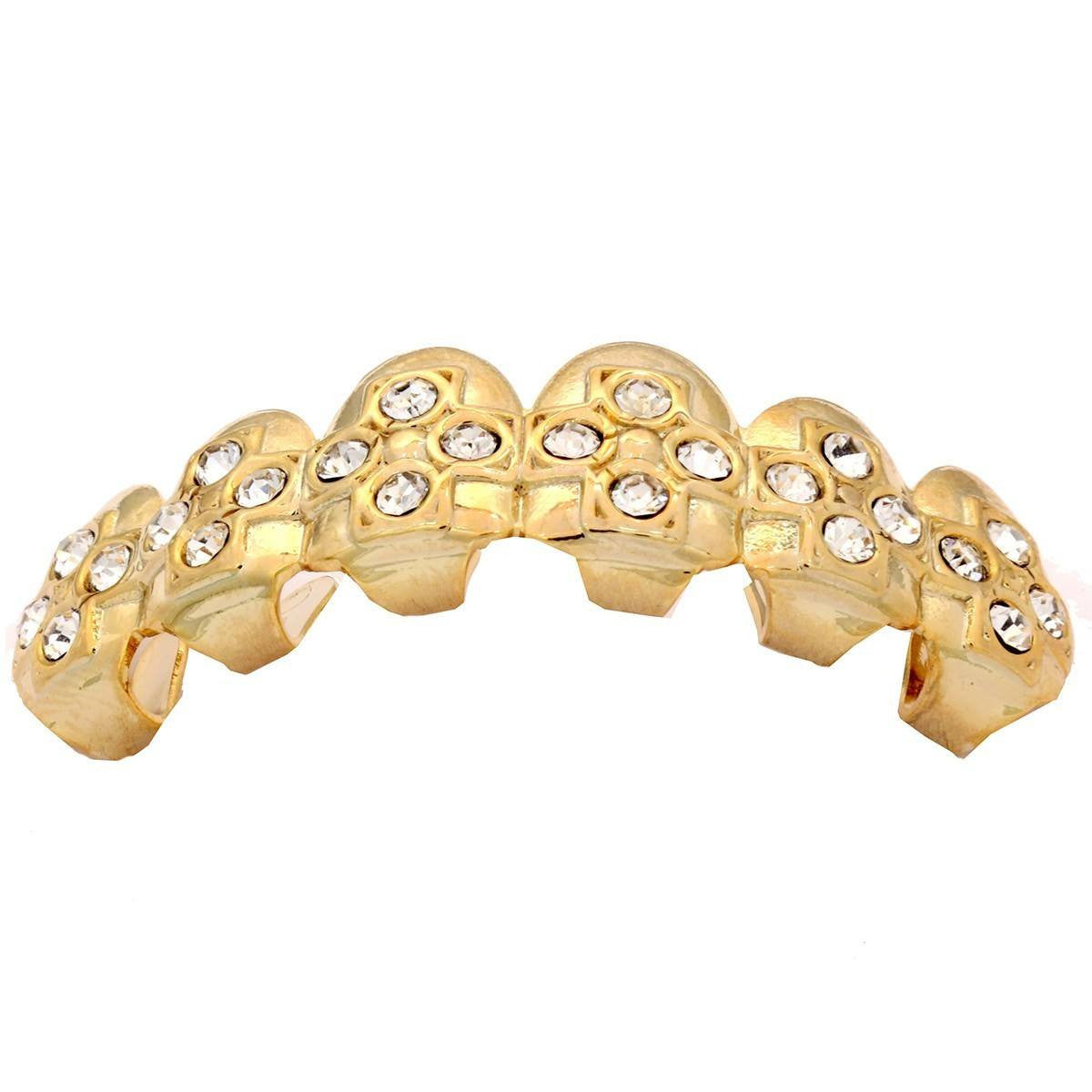 GOLD TOP GRILLZ CROSSES