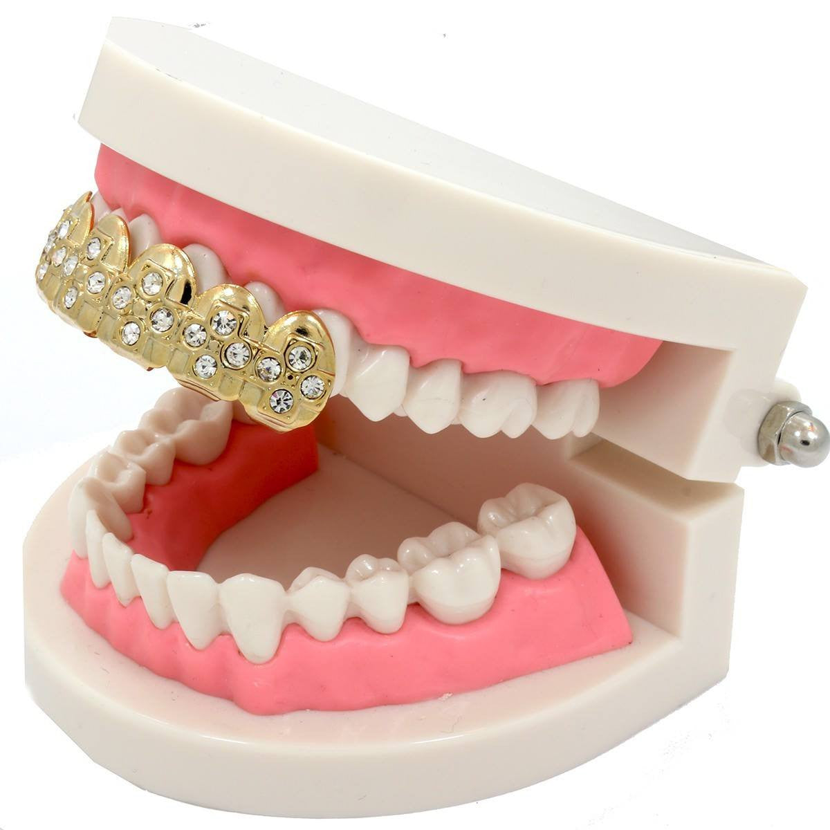 GOLD TOP GRILLZ CROSSES