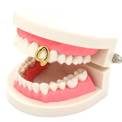 GOLD GRILLZ SINGLE OPEN FANG