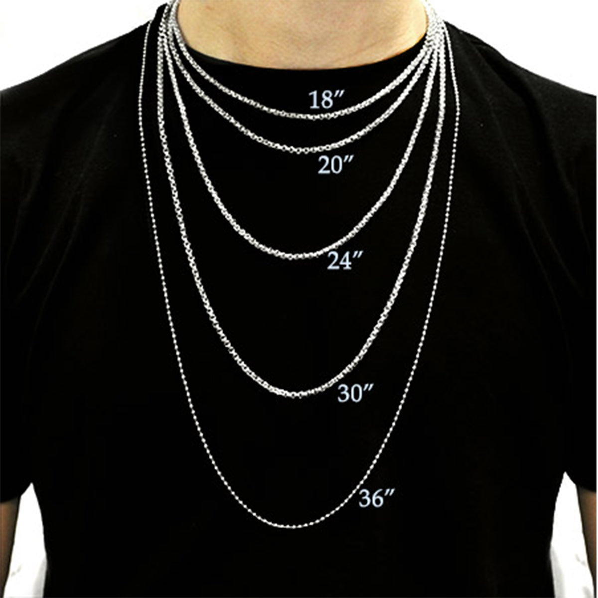 14K GOLD FINISH 30'' INCH 12MM WIDE FIGARO LINK CHAIN NECKLACE 24"/30"/9"