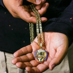 Tentasion 4 Pcs Set Cuban, Tennis & Rope Chain Bundle Gold PT