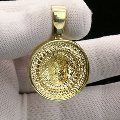 Medallion Tiger 4 Pcs Set Cuban, Tennis & Round Box Chain Bundle Gold PT