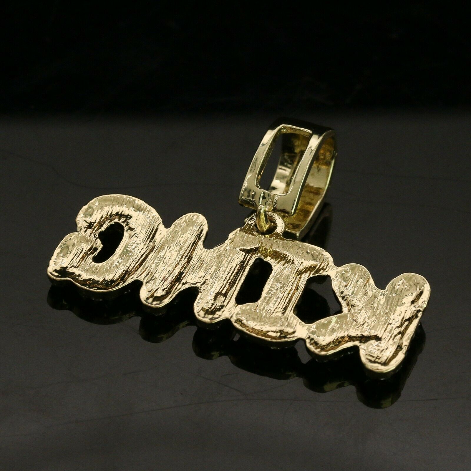 14k Gold Plated Hip-Hop CZ KING Pendant 20" Choker Rope Chain Necklace