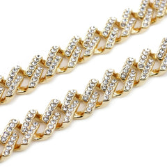 14k Chain 3pcs Bundle 18" Tennis Choker 20"  Prong Cuban  & 24" Miami Cuban Chain