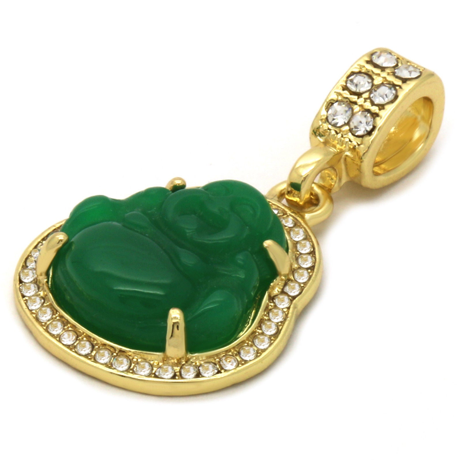 BUDDHA PENDANT ON CUBAN CHAIN