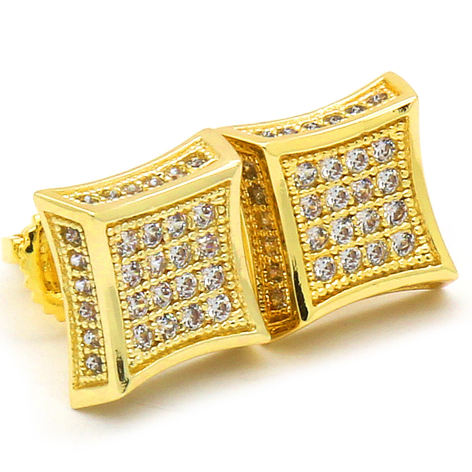 CZ SIDE KITE GOLD FILLED