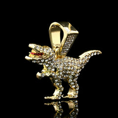 T-Rex 4 Pcs Set Cuban, Tennis & Rope Chain Bundle Gold PT