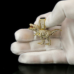 T-Rex 4 Pcs Set Cuban, Tennis & Rope Chain Bundle Gold PT