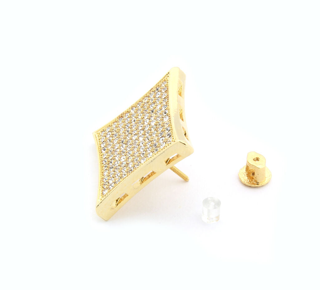 Gold Cz Flat Kite 11 Row