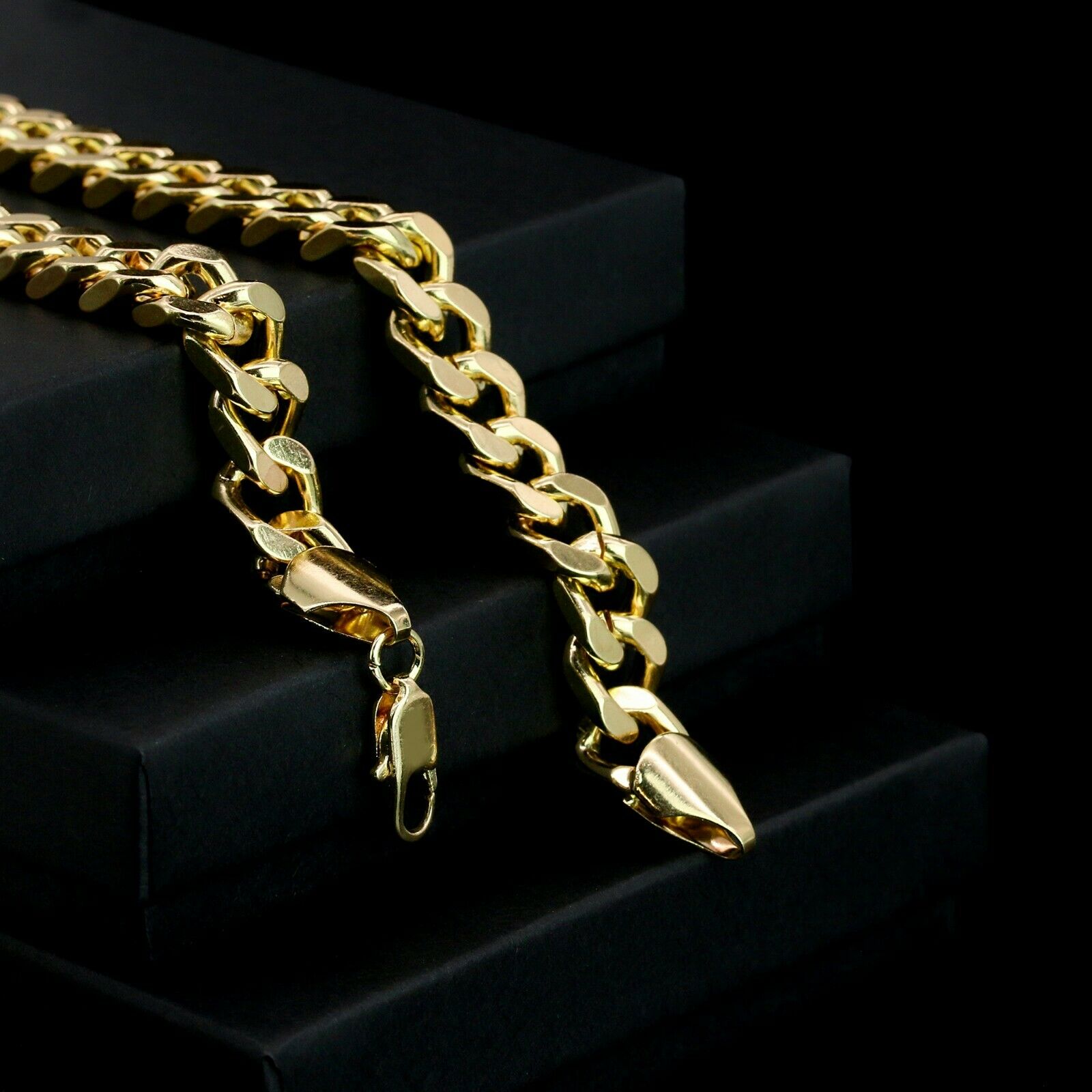 Copy of 14k Chain 3pcs Bundle 18" Tennis Choker 20" Paper Clip Link & 24" Miami Cuban Chain