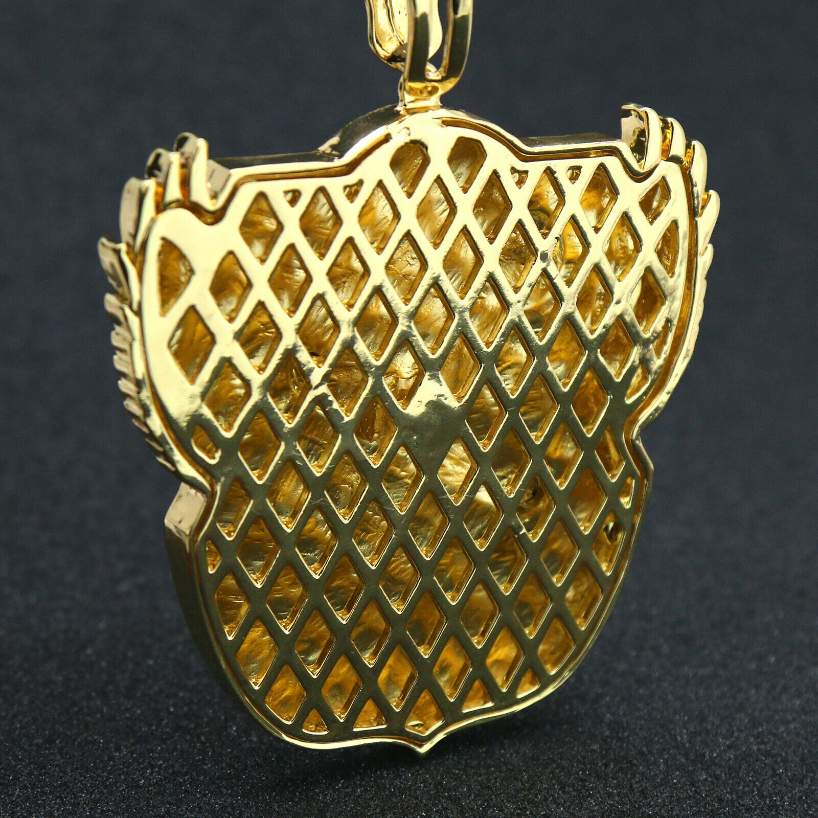 4PC Set – Paid Stamp Pendant with Gold CZ Cuban, Tennis & Rope Chains