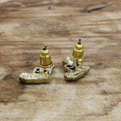 Cz Pistol GOLD FILLED EARRINGS