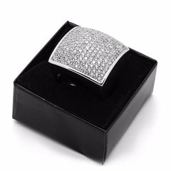 SILVER SQUARE DOME BOSS