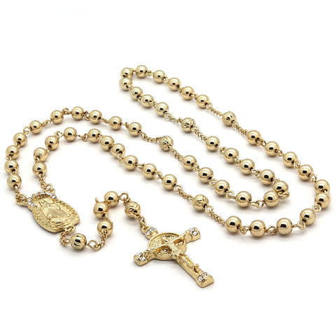 GOLD GUADALUPE ROSARY