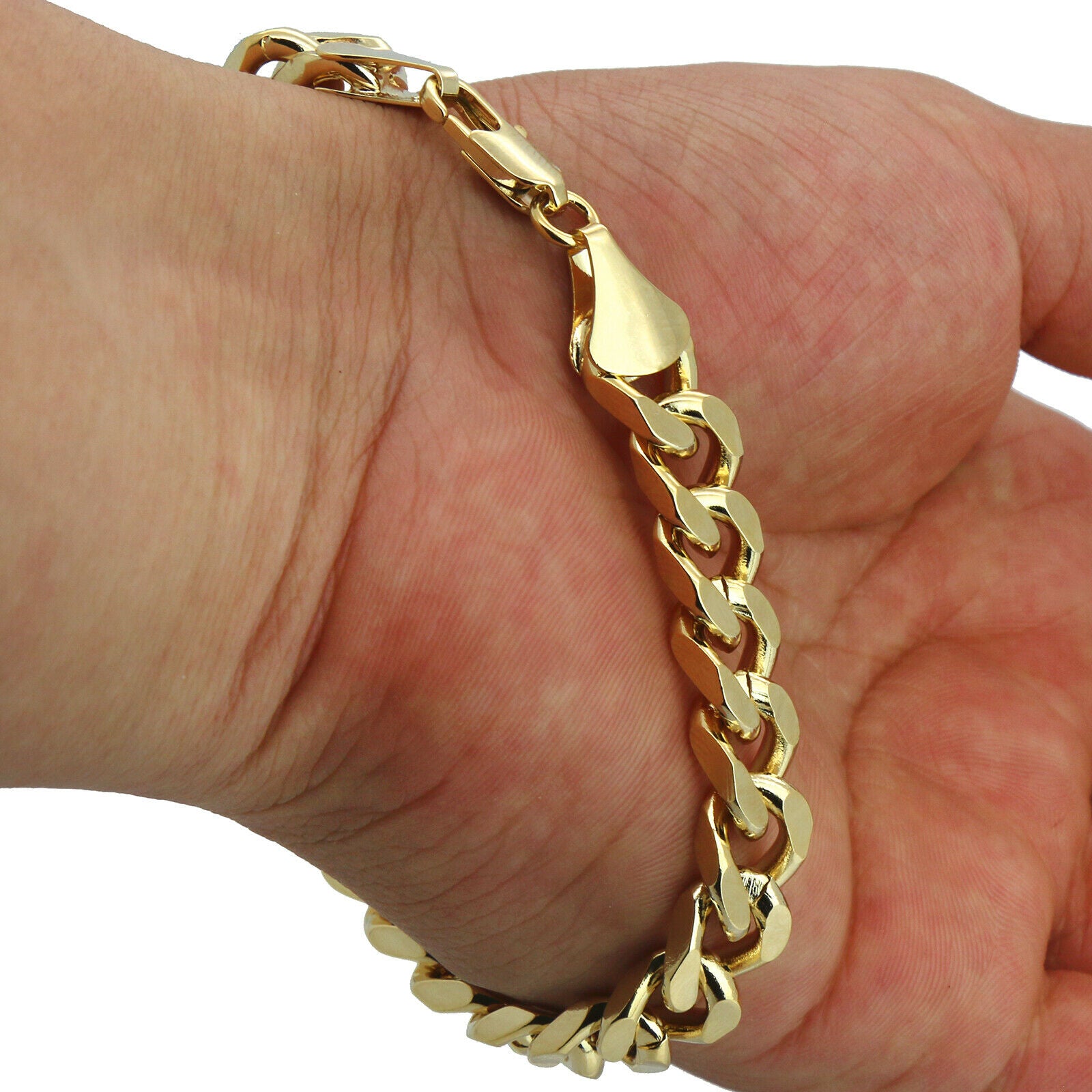 Tear Jesus Face Pendant with 30" Miami Cuban Link Chain & Bracelet – 10mm Gold-Plated Hip Hop Jewelry Set