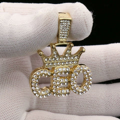 CEO 4 Pcs Set Cuban, Tennis & Round Box Chain Bundle Gold PT