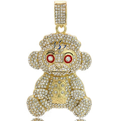 Gold Plated "Young Baby Never Broke Again 38" 24" Rope Chain/Stainless Steel Huggie Hoop Thin Earrings