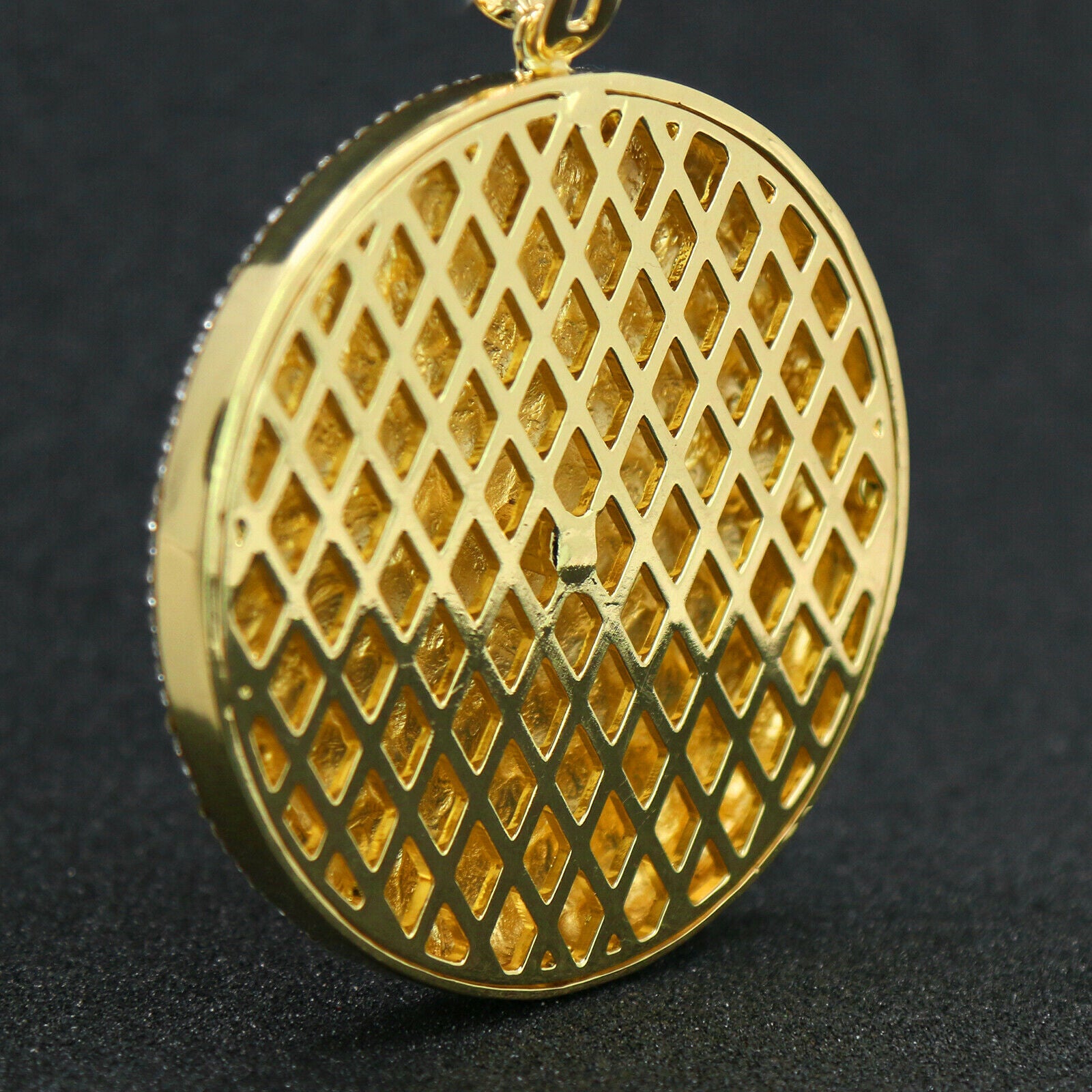 4PC Set – Ice Age Pendant with Gold CZ Cuban, Tennis & Rope Chains