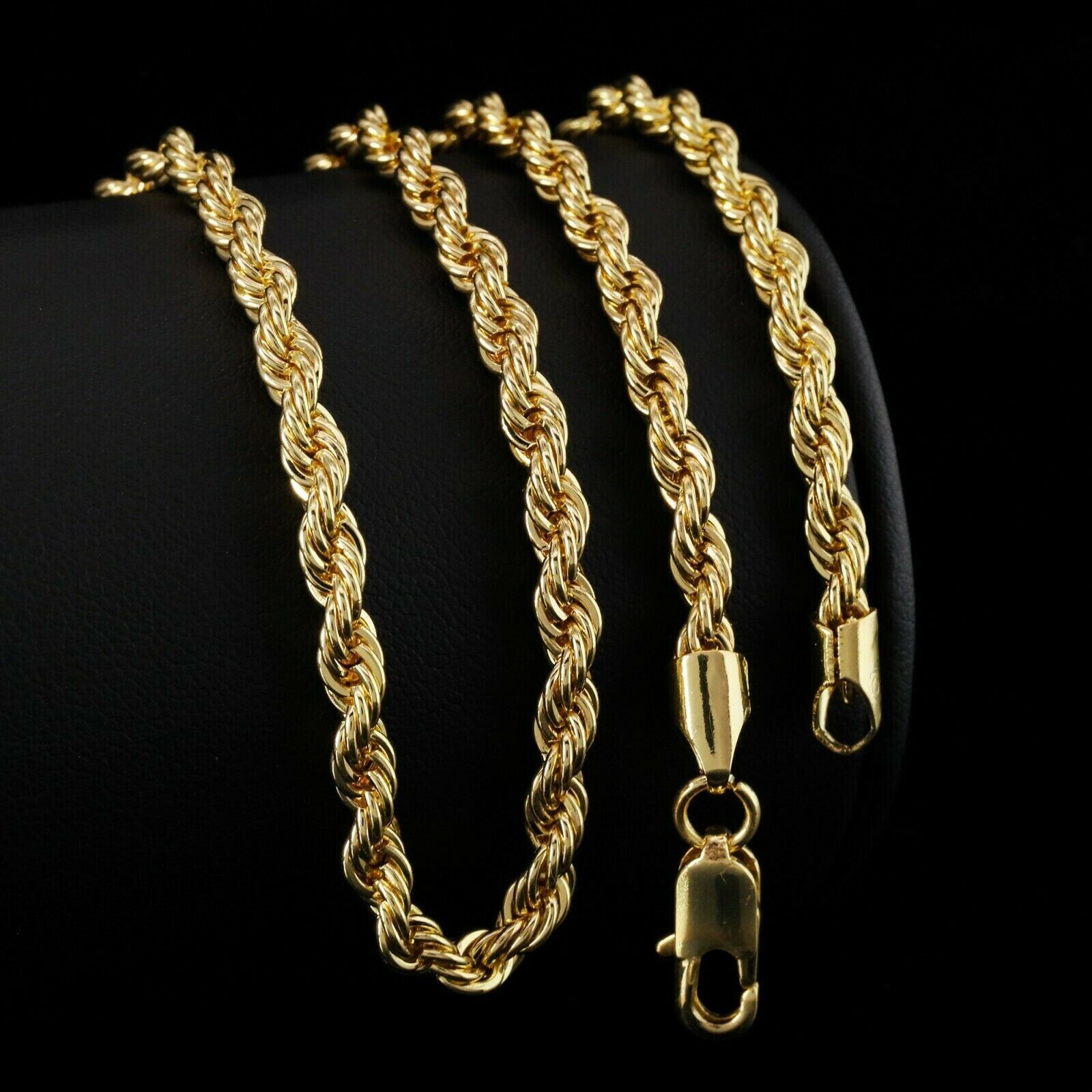 Jesus Anchor Oval Web Mary Pendant Gold Plated 24 30 Rope Chain Cubic-Zirconia