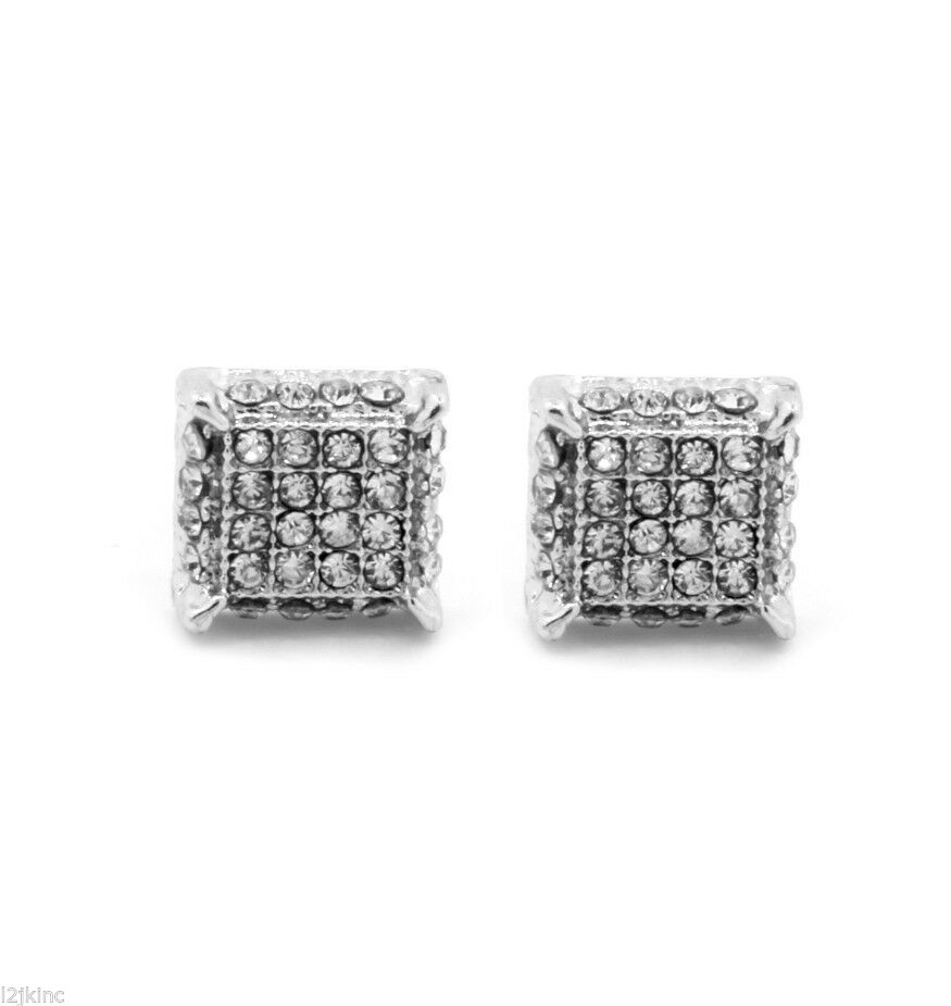 Copy of CUBE CLEAR SILVER FILLED