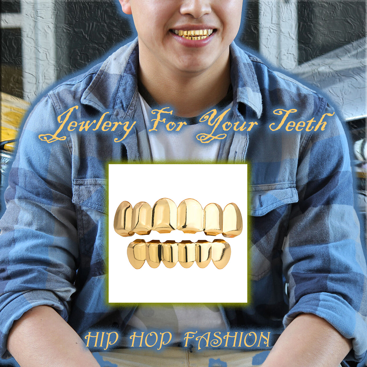 18k GOLD TOP & BOTTOM GRILLZ