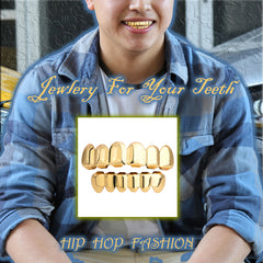18k GOLD TOP & BOTTOM GRILLZ