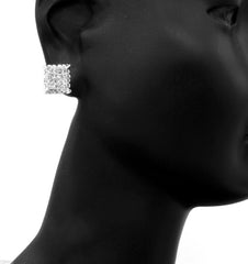 Copy of CUBE CLEAR SILVER FILLED