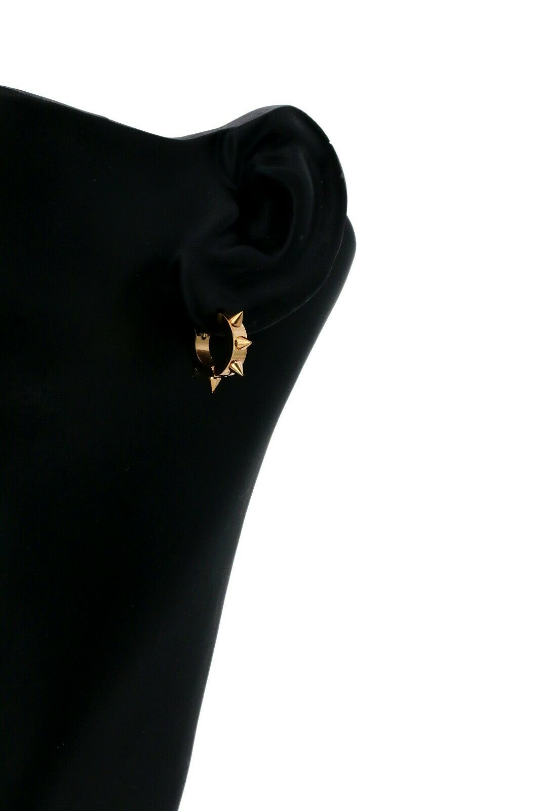 Small Spiked 18k Gold Stainless Steel Plain Earring