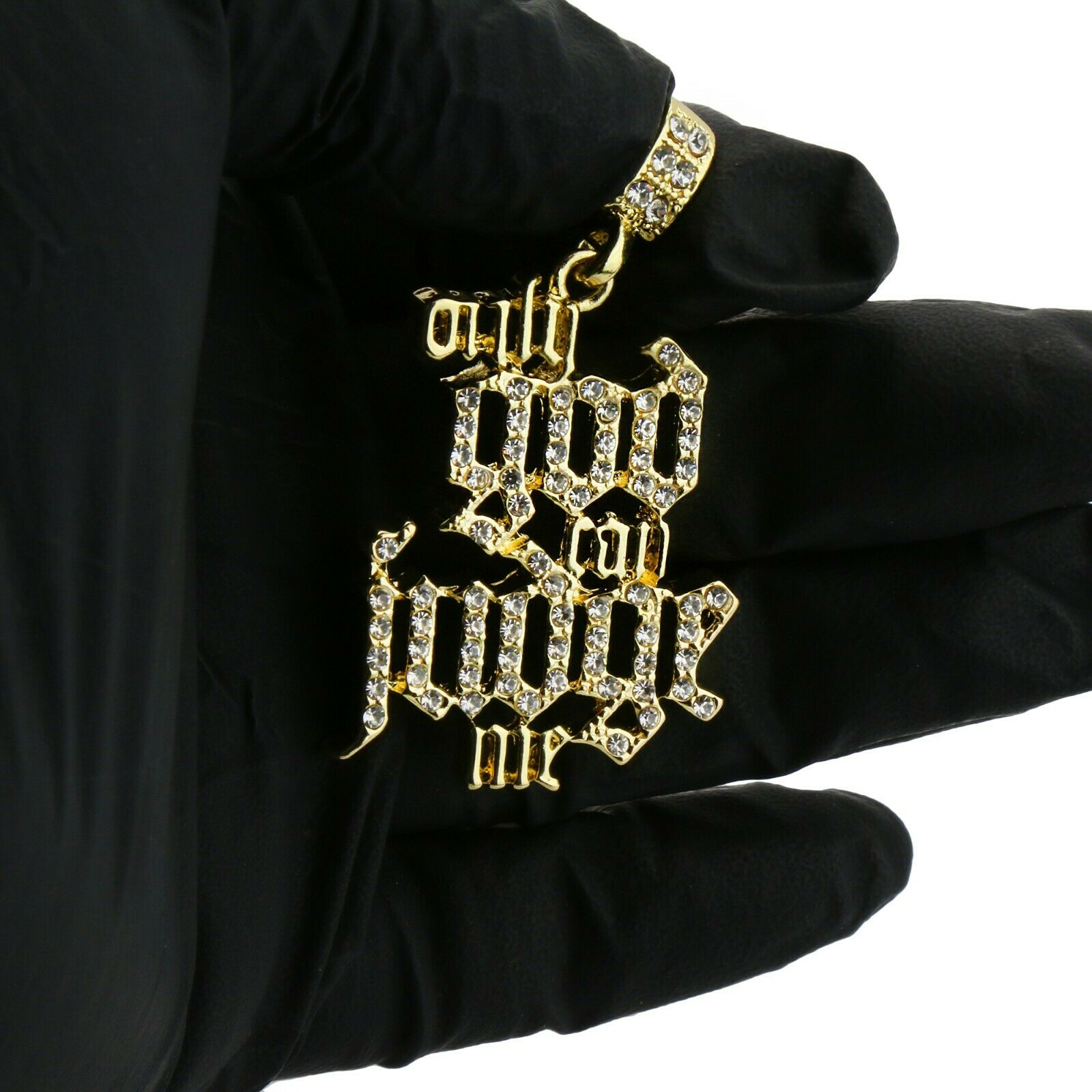 4 Pcs Set Cuban, Tennis, Rope Chain & Only God Can Judge Me Gold PT