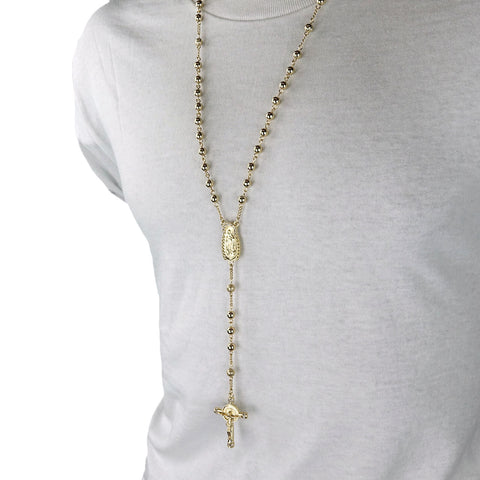 GOLD GUADALUPE ROSARY