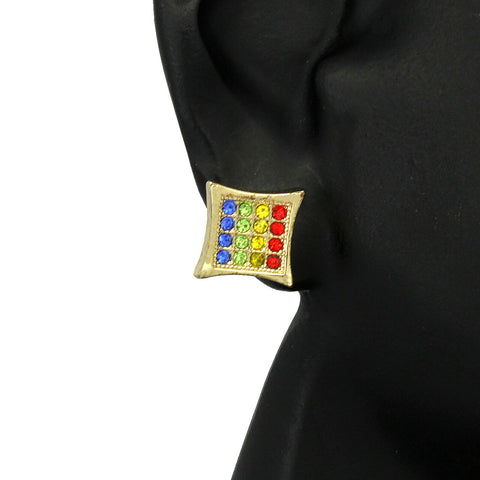 Cz Rainbow Kite GOLD FILLED EARRINGS