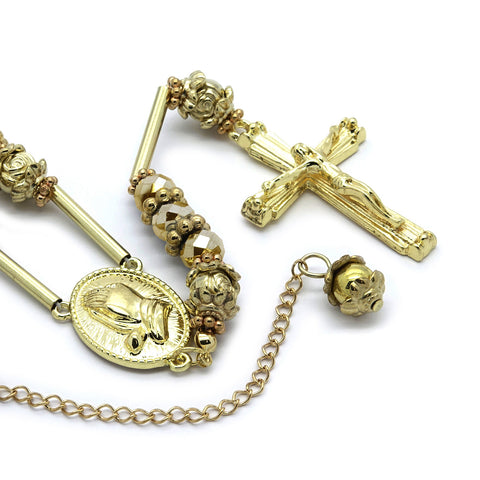 GOLD PRAYER HAND ROSARY