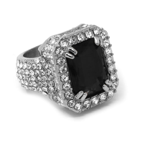 SILVER BLACK RUBY ICED