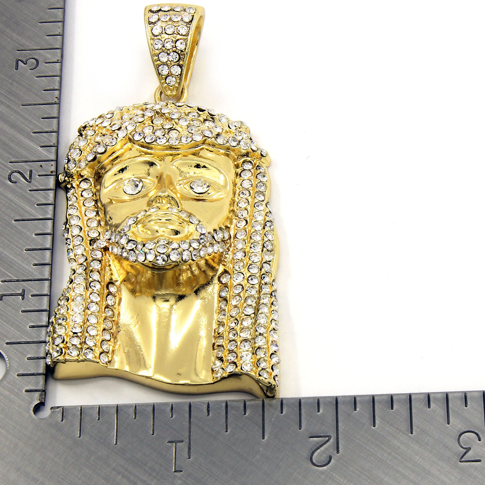 Gold Jesus 1 NECKLACE 10mm Miami Cuban Link Chain – Iced Gold Pendant | Luxury Hip Hop Jewelry