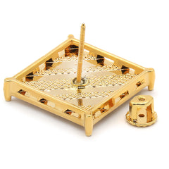 Gold Cz Flat Table Corner 13 Row