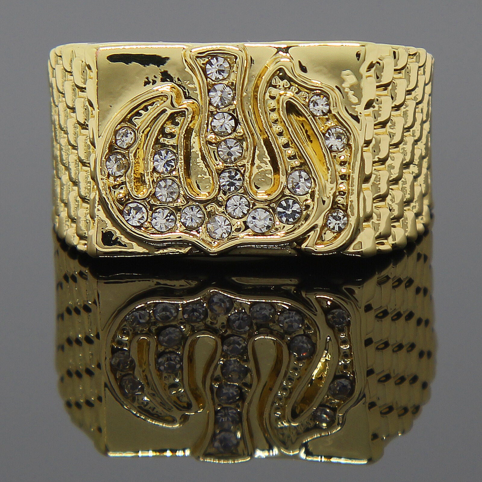 Allah Iced Out 4pcs Ring Set Bundle