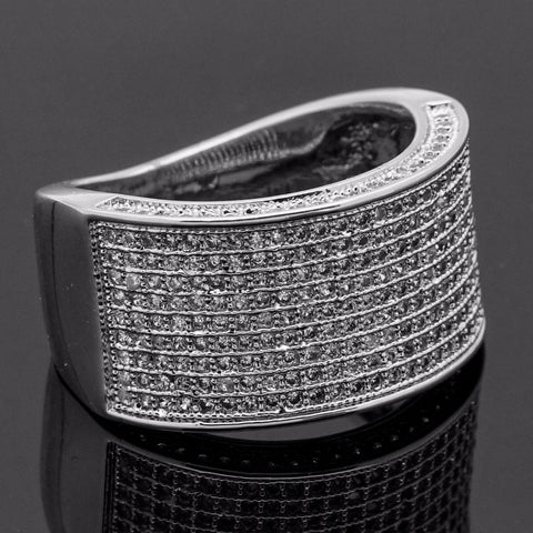 SILVER ROUND DOME ICED