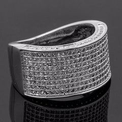 SILVER ROUND DOME ICED