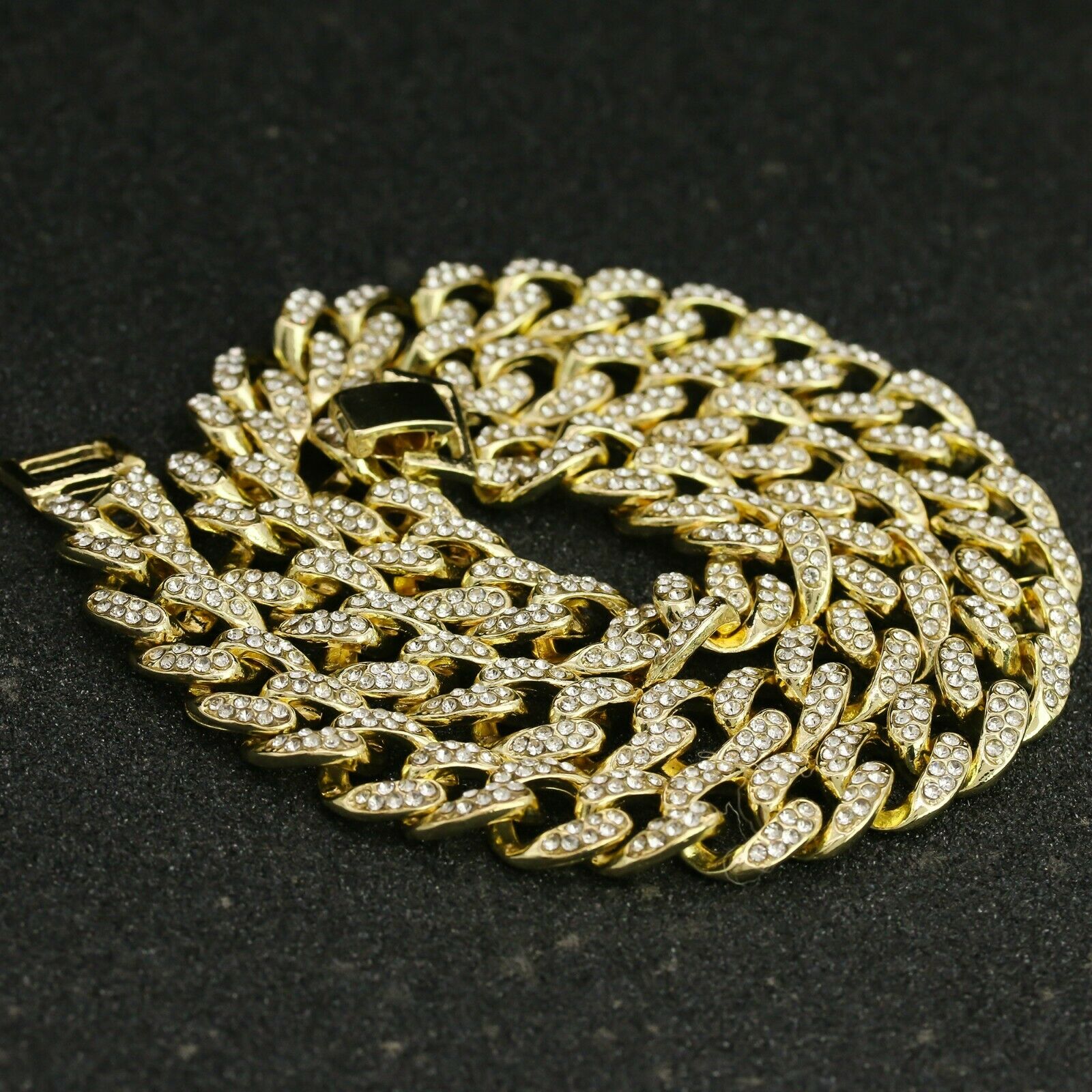 Men's Gold Plated Cz Thick Round Last Supper w/ Cz Cuban & Thin Tennis Chain 22"/24