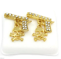 Gold Cz Pistol w/ Skull