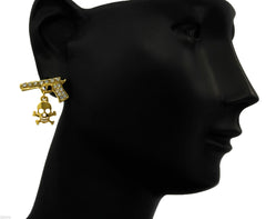 Gold Cz Pistol w/ Skull