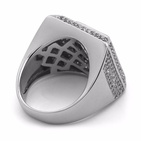 SILVER 3D SQUARE ICED