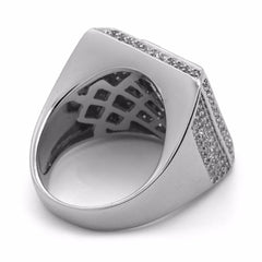 SILVER 3D SQUARE ICED