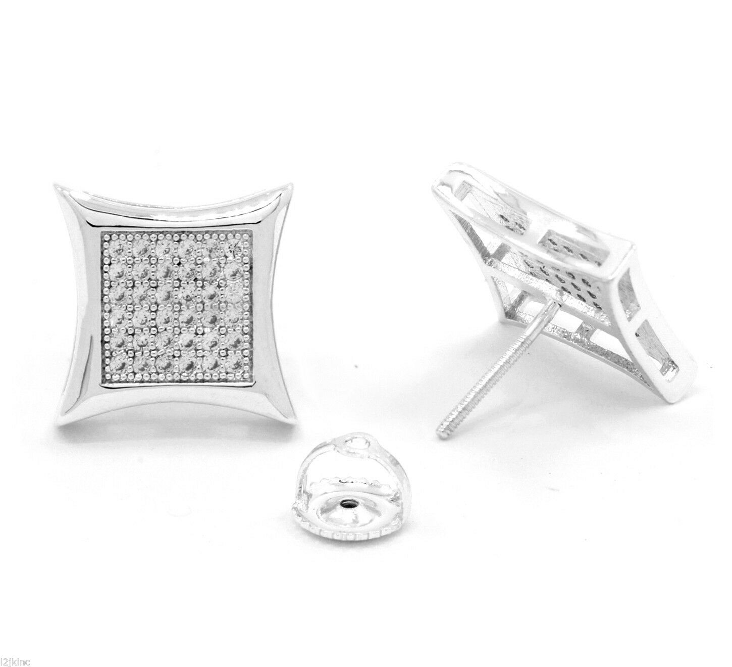 Silver Cz Kite 5 Row